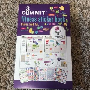 BRAND NEW* 30 Commit Fitness Sticker Book